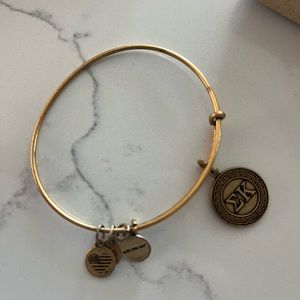 Sigma Kappa bracelet Alex and Ani expandable gold tone
